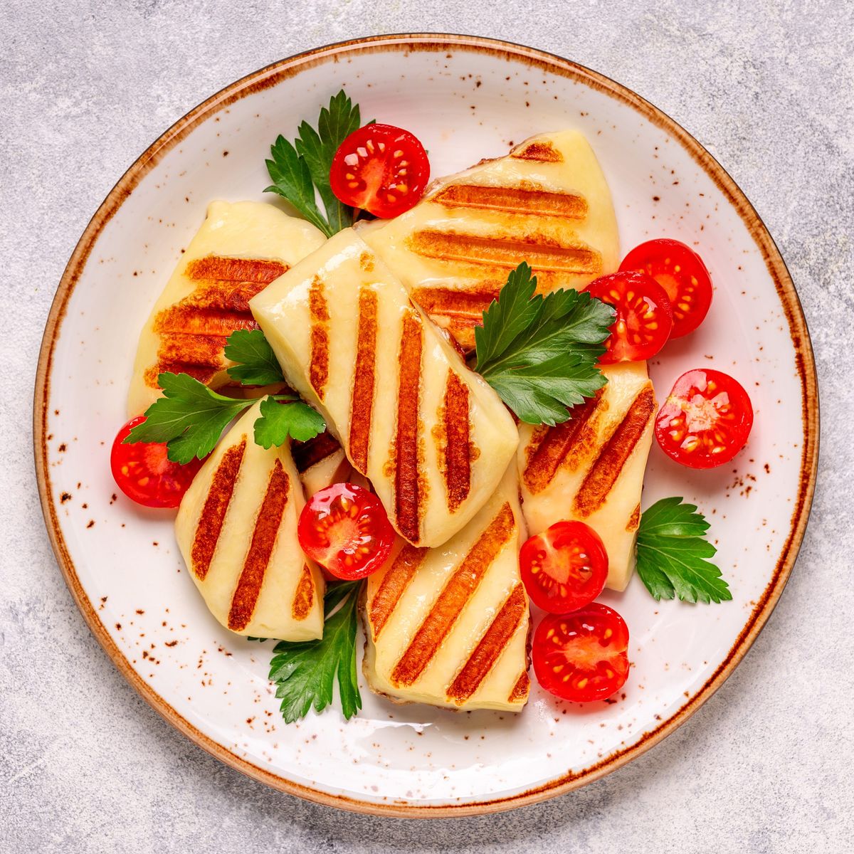 grilované halloumi