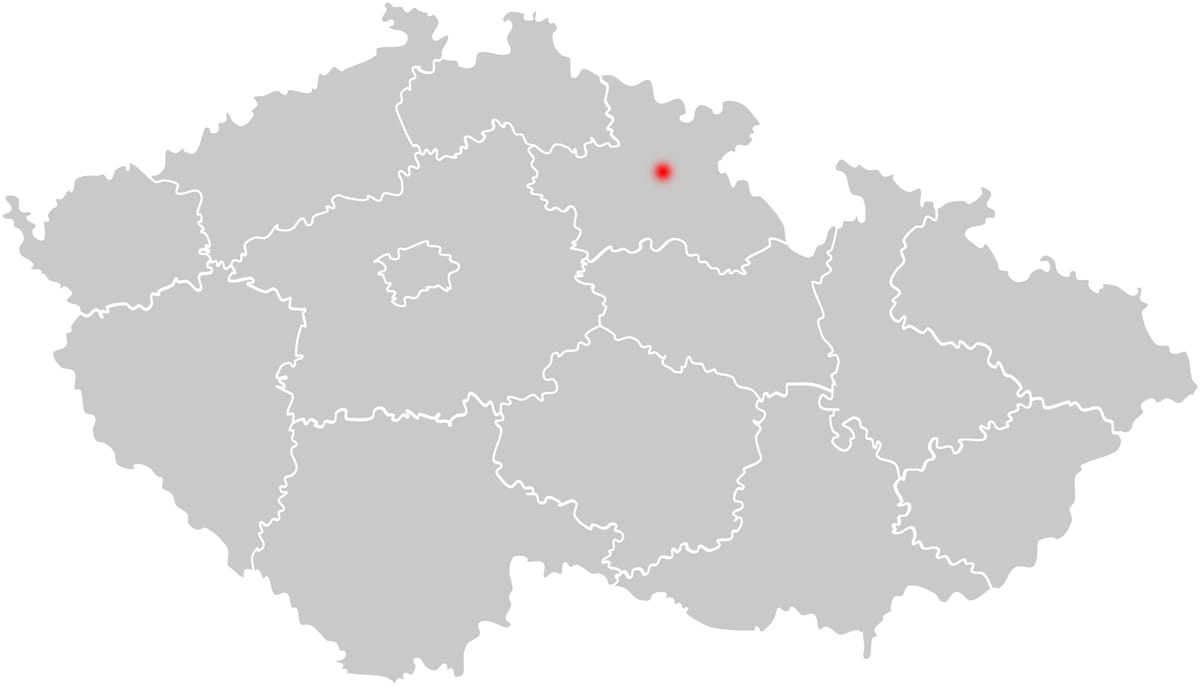 Slepá mapa - Dvůr Králové nad Labem