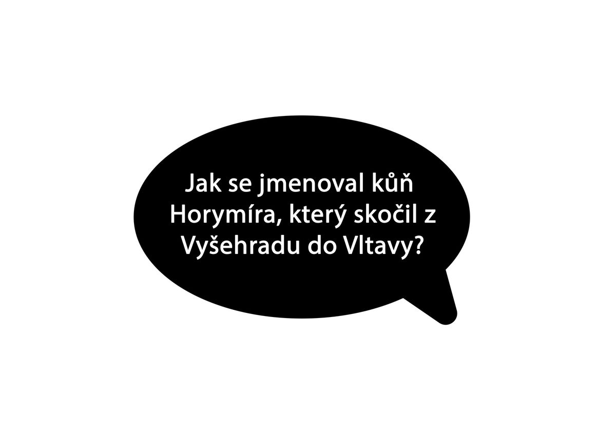 Pohled na bublinu s otázkou