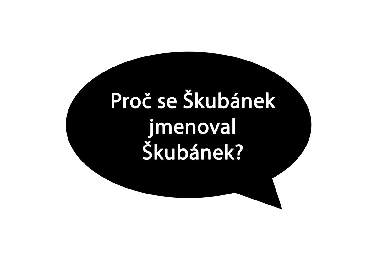 Pohled na černou bublinu s otázkou