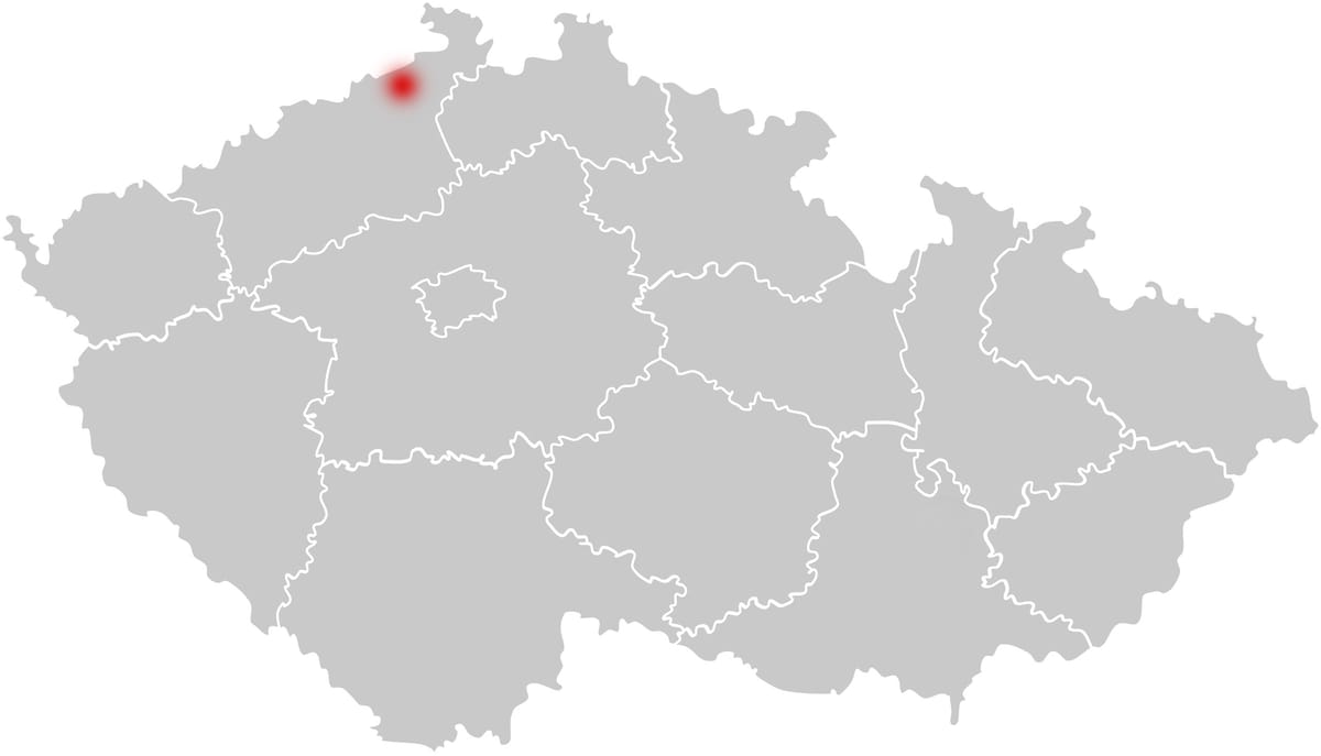 slepá mapa hrad Střekov