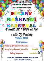Dětský maškarní karneval v Polánce