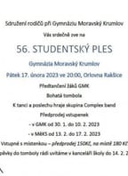 Studentský ples Gymnázia Moravský Krumlov