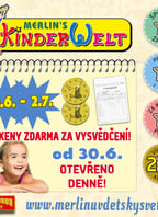 Vysvědčení v Merlinově dětském světě