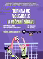 Chvalovický turnaj ve volejbale s večerní zábavou