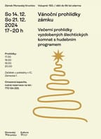 Vánoční prohlídky zámku Moravský Krumlov