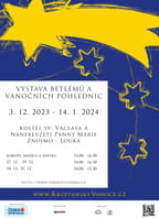 Výstava betlémů a vánočních pohlednic v Louce