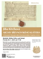 Archiv břevnovského kláštera – pramen pro poznání dějin
