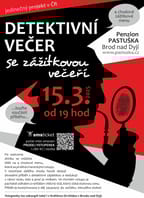 Detektivní večer se zážitkovou večeří