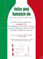 Večer plný italských vín