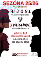 B.I.Z.O.N.I. – předplatné na 3 vstupy 2025/26