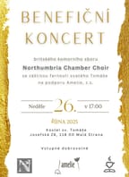 Northumbria Chamber Choir – benefiční koncert pro Amelii