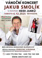 Vánoční koncert Jakub Smolík s hostem Heidi