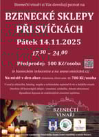 Bzenecké sklepy při svíčkách