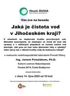 Jaká je čistota vod v Jihočeském kraji?