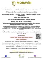 17. seminář ,,Porovnání vín, jejich charakteristik a technologie výroby“ – Ryzlink Rýnský ll. a jejich kupáže doma a v zahraničí