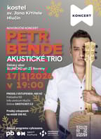 Novoroční koncert PETR BENDE akustické trio