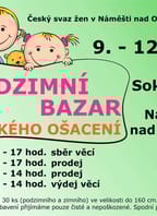 Podzimní bazar dětského ošacení