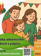 Výroba adventního věnce z papíru