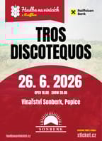 Hudba na vinicích: TROS DISCOTEQUOS – Vinařství Sonberk
