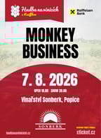Hudba na vinicích: MONKEY BUSINESS – Vinařství Sonberk