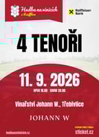 Hudba na vinicích: 4 Tenoři – Vinařství JOHANN W