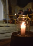 Bzenecké sklepy při svíčkách