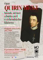 Křest knihy o vyšebrodském opatu Q. Micklovi