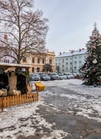 Zpívání u vánočního stromu v Moravském Krumlově