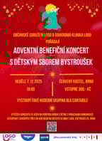 Adventní benefiční koncert s dětským sborem Bystroušek