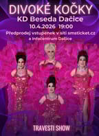 Travesti show Divoké kočky v Dačicích