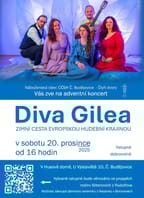CČSH Vás srdečně zve na Adventní koncert Diva Gilea 20.12. v 16.h do Husova Domu