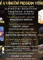 Rozsvícení vánočního stromu Višňové