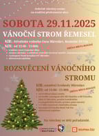 Vánoční strom řemesel a zahájení adventu v Miroslavi