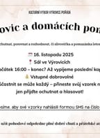 Košt slivovic a domácích pomazánek