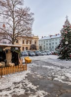 Zpívání u vánočního stromu v Moravském Krumlově