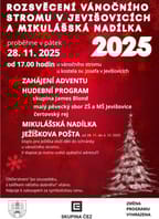 Rozsvícení vánočního stromu v Jevišovicích