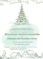 Rozsvícení vánočního stromu v Horních Dunajovicích