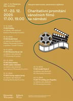 Charitativní promítání vánočních filmů na náměstí v Moravském Krumlově