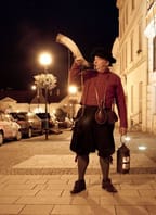 Ponocný v centru města Znojma