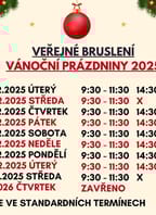 Vánoční prázdniny – veřejné bruslení