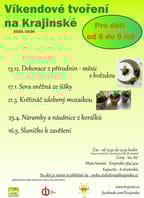 Víkendová tvoření pro děti na Krajinské