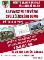 Slavnostní otevření Společenského domu