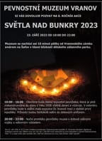 Světla nad bunkry 2023 v Pevnostním muzeu Vranov