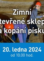 Zimní otevřené sklepy a kopání písku pro Vídeň