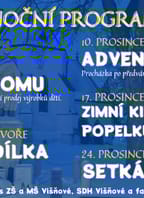 Rozsvícení vánočního stromu Višňové