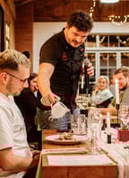 Degustační menu Romana Staši s víny v Benátkách 214