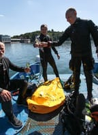 Výlov Lechovického sektu z Vranovské přehrady