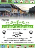 Otevřená sklepní ulička v Damnicích