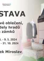 Výstava dobových oděvů a modelů na Miroslavském zámku